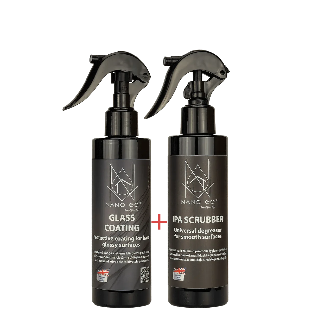 Stiklo nano danga ir IPA Scrubber