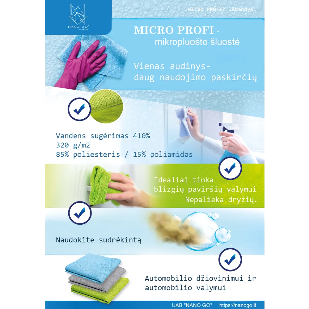 Micro-Profi šluostė drėgnam valymui - Image 2