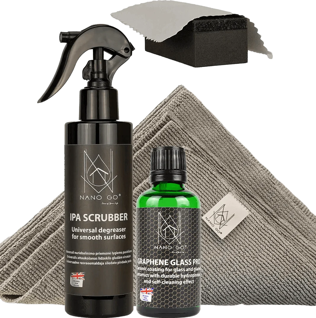 Rinkinys – Graphene stiklo ir keramikos nano danga